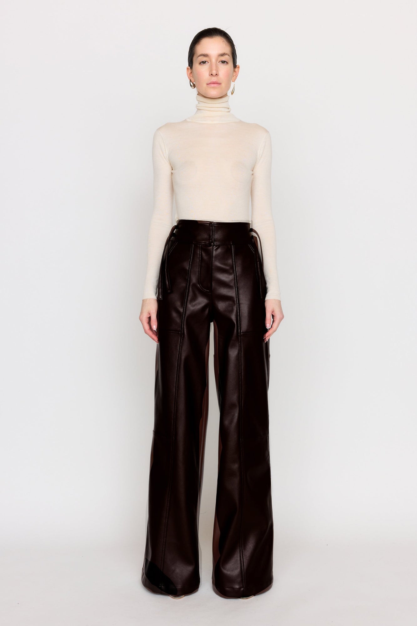 Aspyn Pant | Black Leather