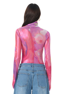 Zadie Metallic Top | Painted Orchid