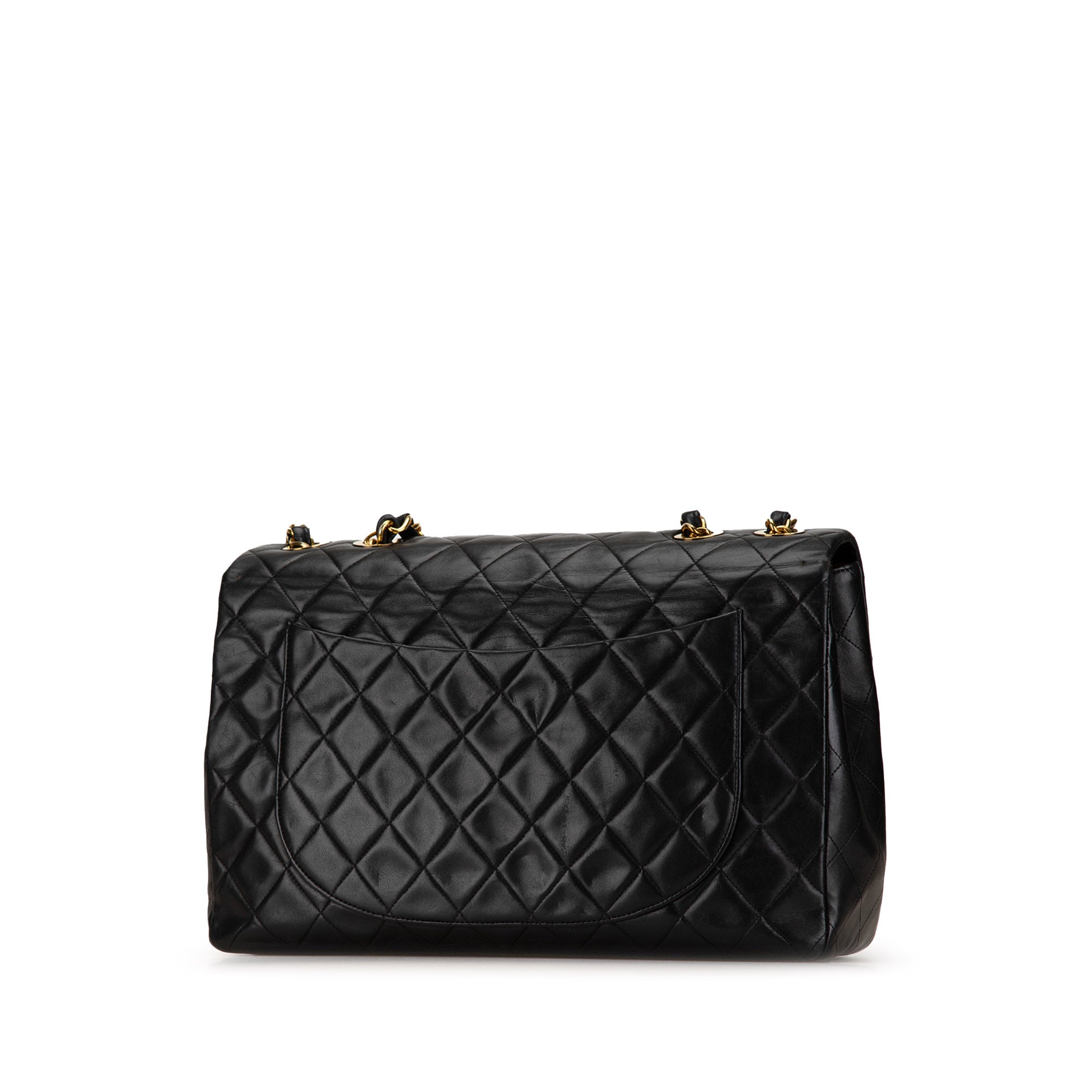 Chanel | Pre-Owned Maxi XL Classic Lambskin Single Flap | Black