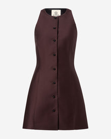 Womens | The Lutz Dress in Cotton Sateen | Espresso