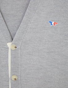 Unisex | Virgin Wool Classic Cardigan | Grey Melange