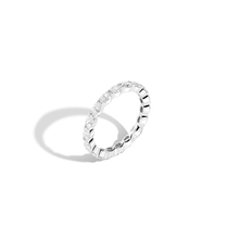 Horizontal Oval Diamond Eternity Ring 14k 18k White Gold First Lab-grown Natural First