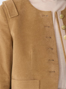Aubrey Cropped Jacket | Camel