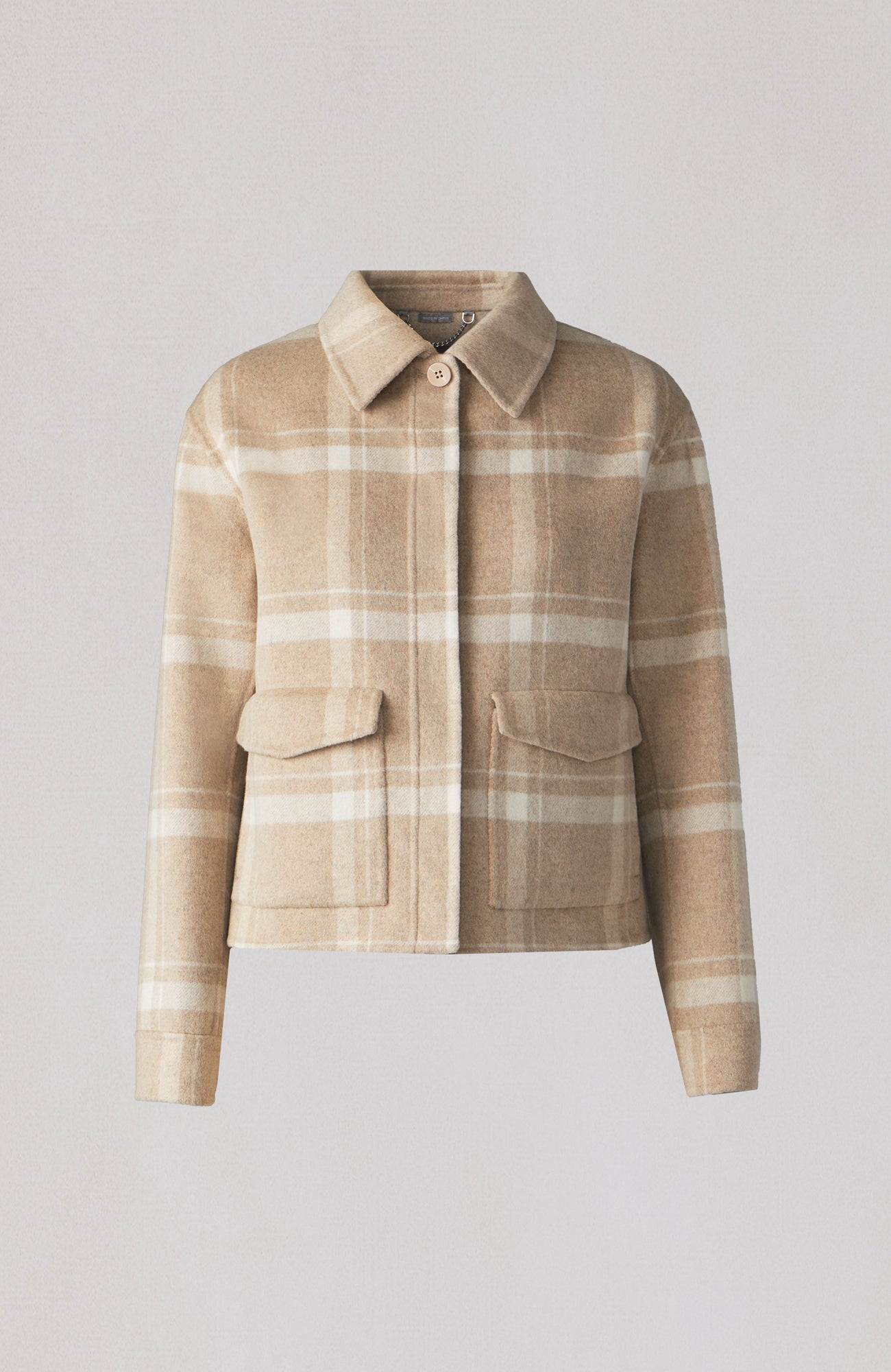 Audriana Double Face Wool Coat | Teak-Powder