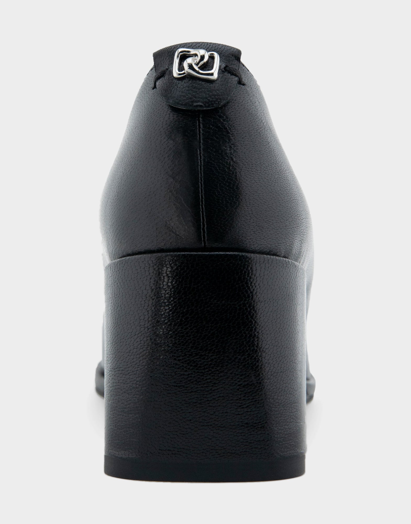 Aurora Pump Heel | Black Leather