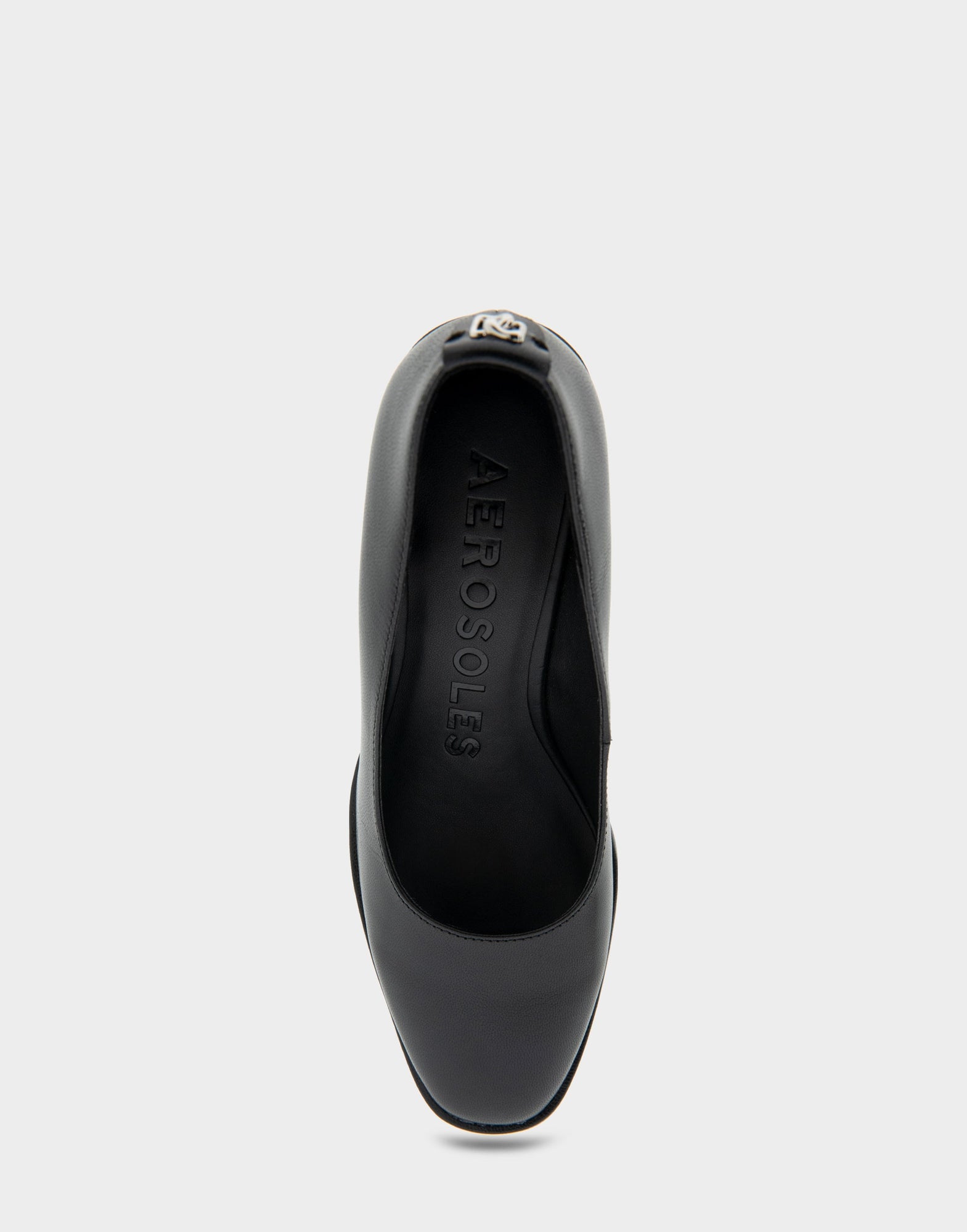 Aurora Pump Heel | Black Leather
