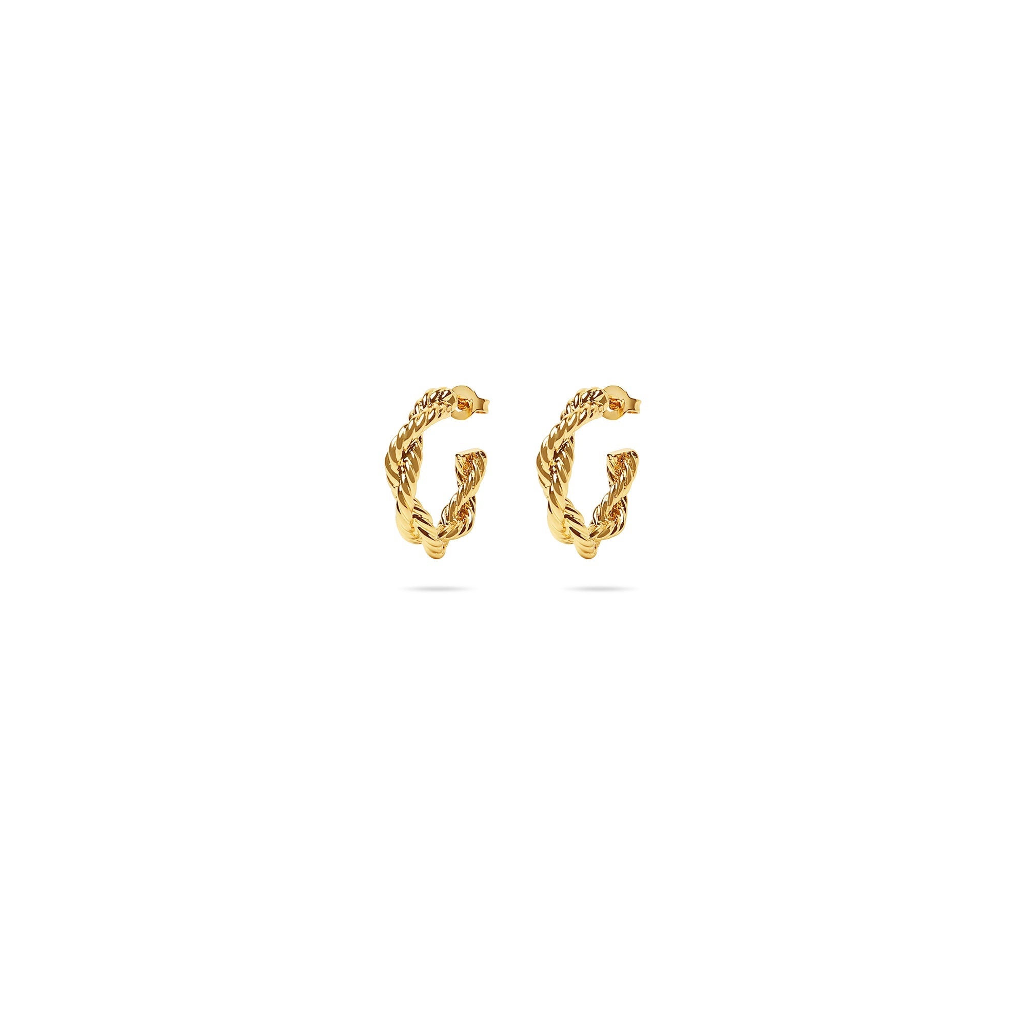 The Rope Hoops (Emily Didonato X Argento Vivo) | 18K Yellow Gold-Plated