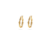 The Textured Rope Earrings (Emily Didonato X Argento Vivo) | 18K Yellow Gold-Plated