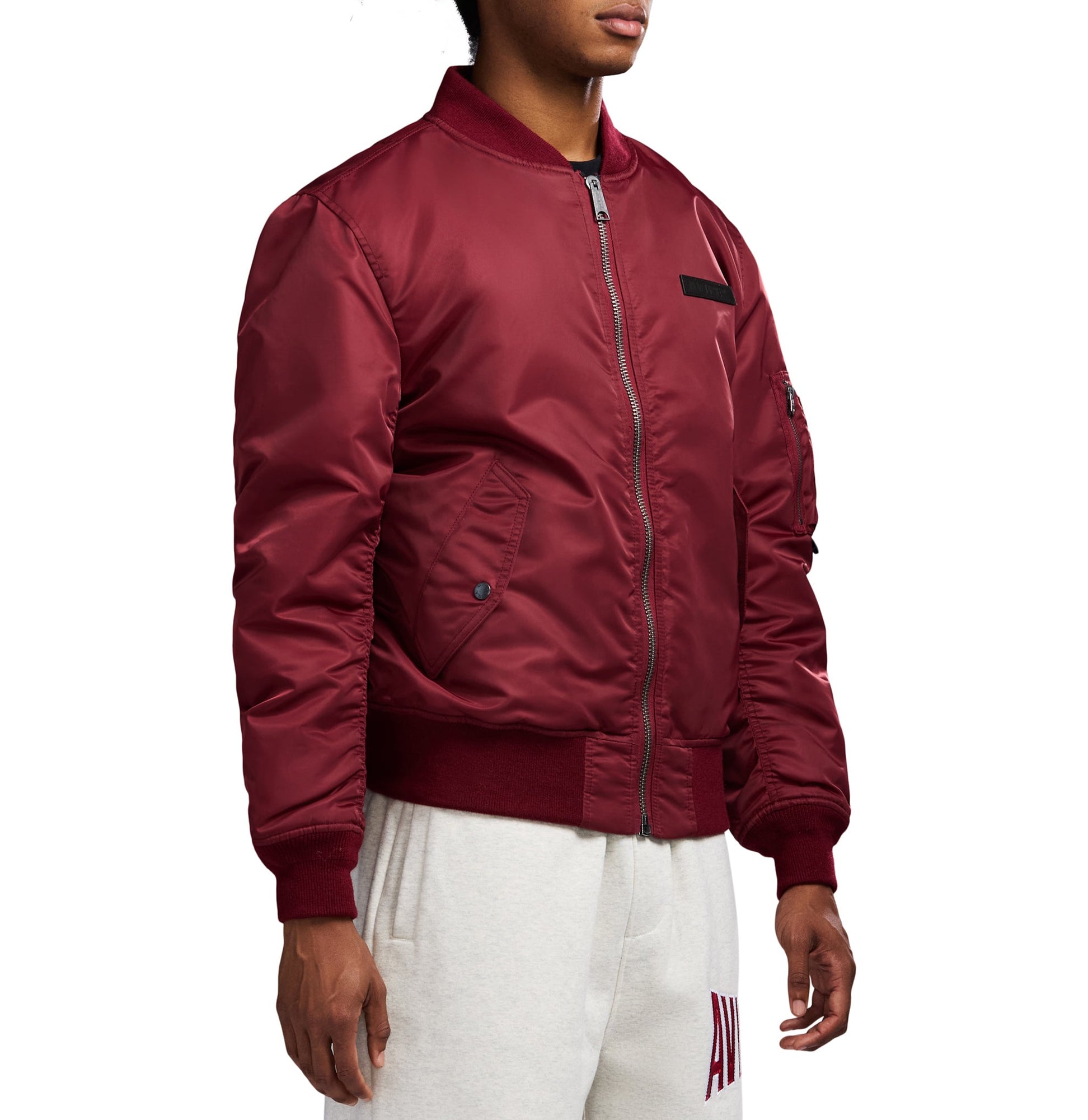 Ma-1 Nylon Bomber Jacket | Cabernet