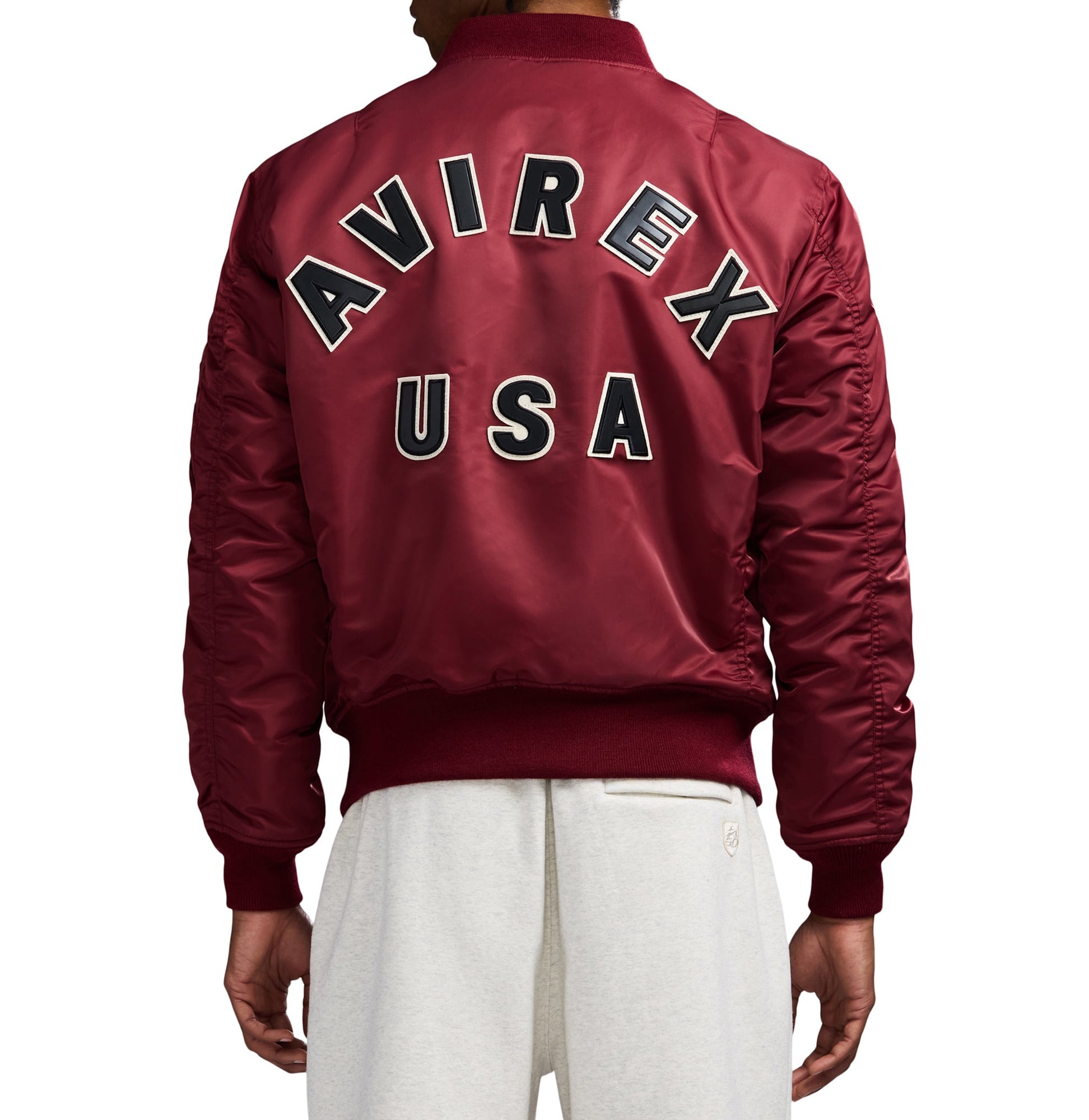 Ma-1 Nylon Bomber Jacket | Cabernet