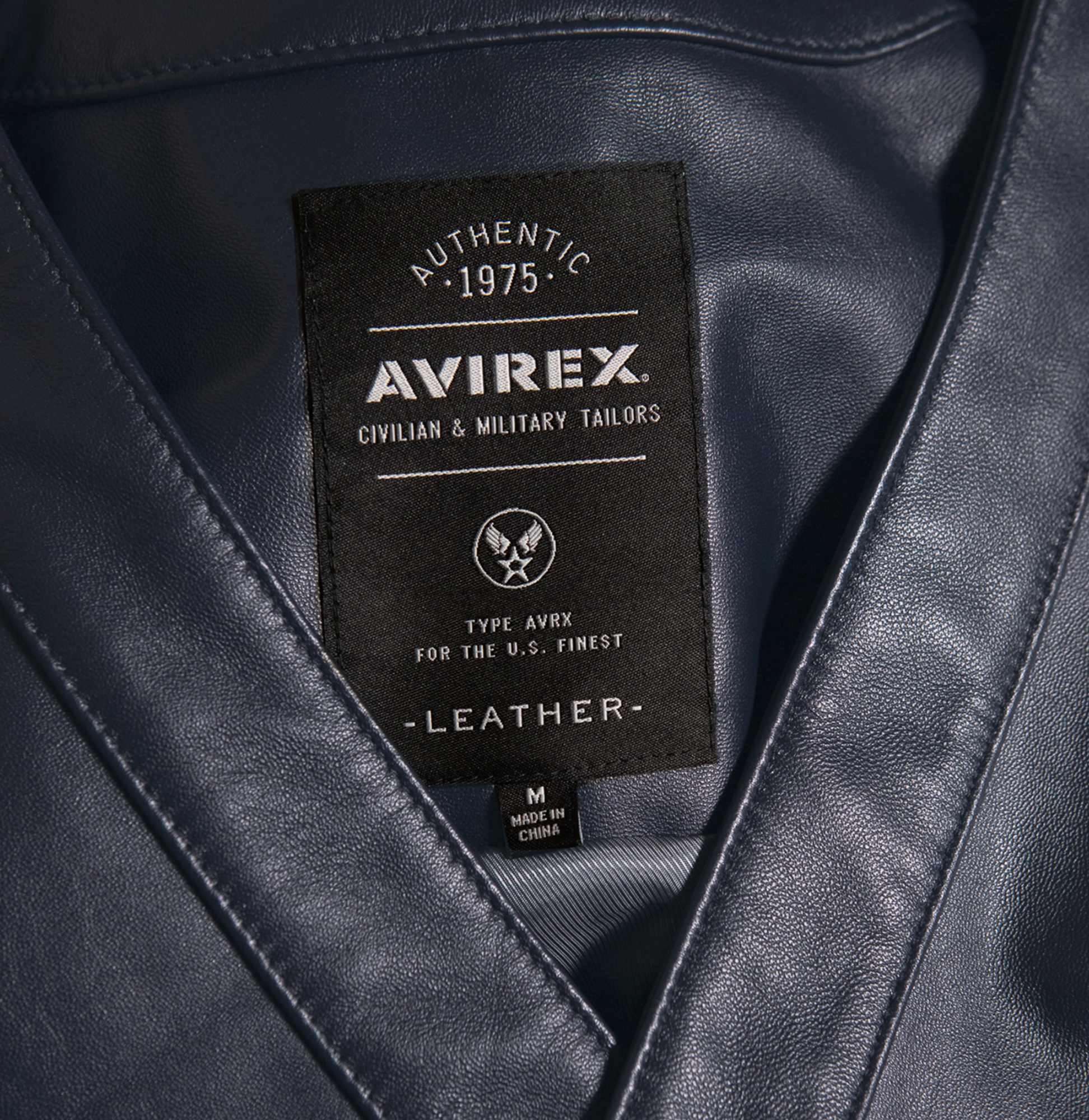Leather Cardigan | Navy Blue