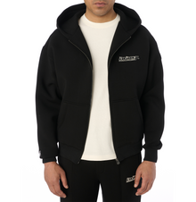 Racer Full Zip Hoodie | Black