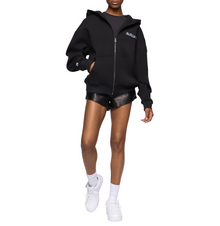 Racer Full Zip Hoodie | Black