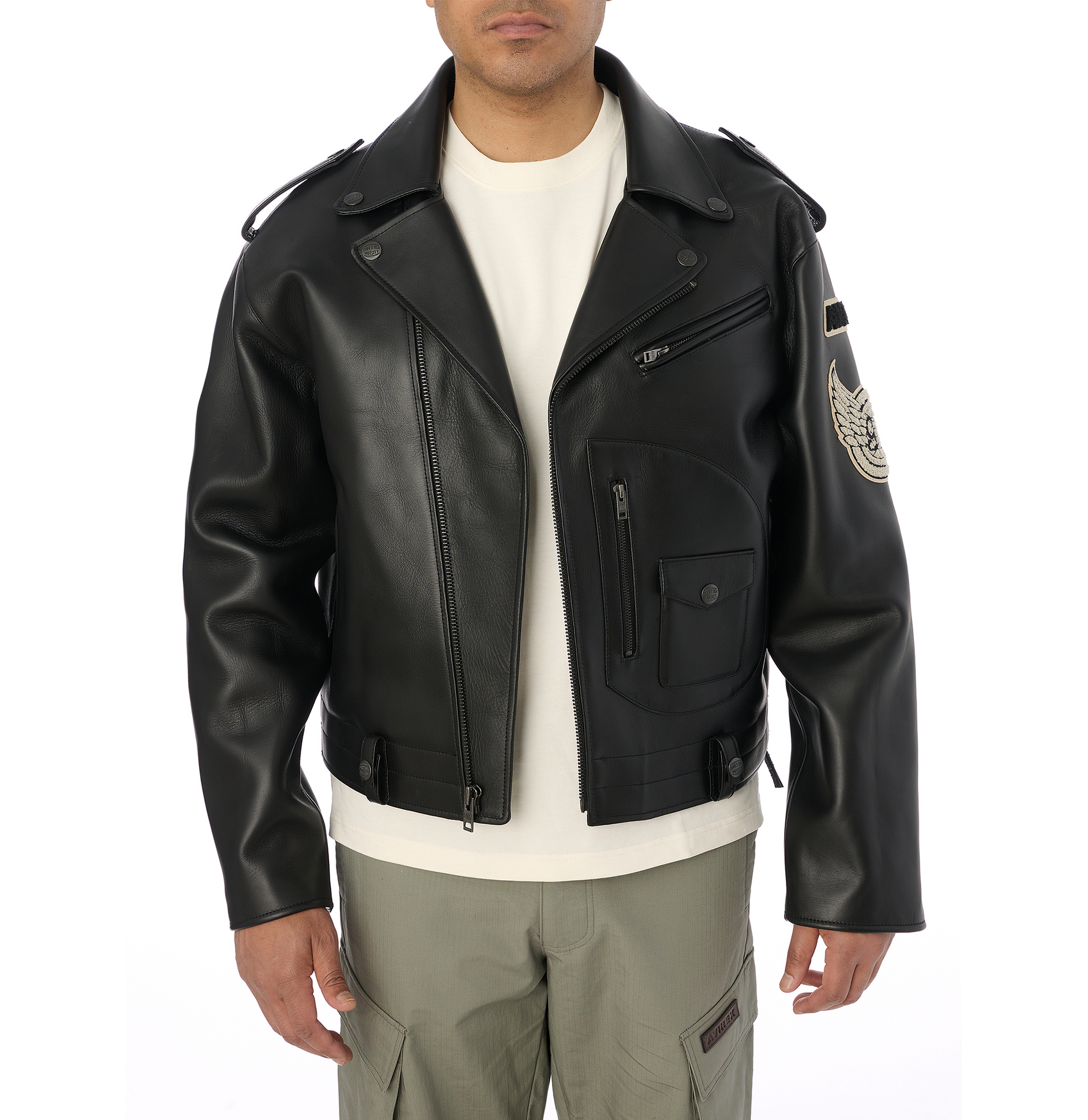 Usa Tour Motorcycle Jacket | Black