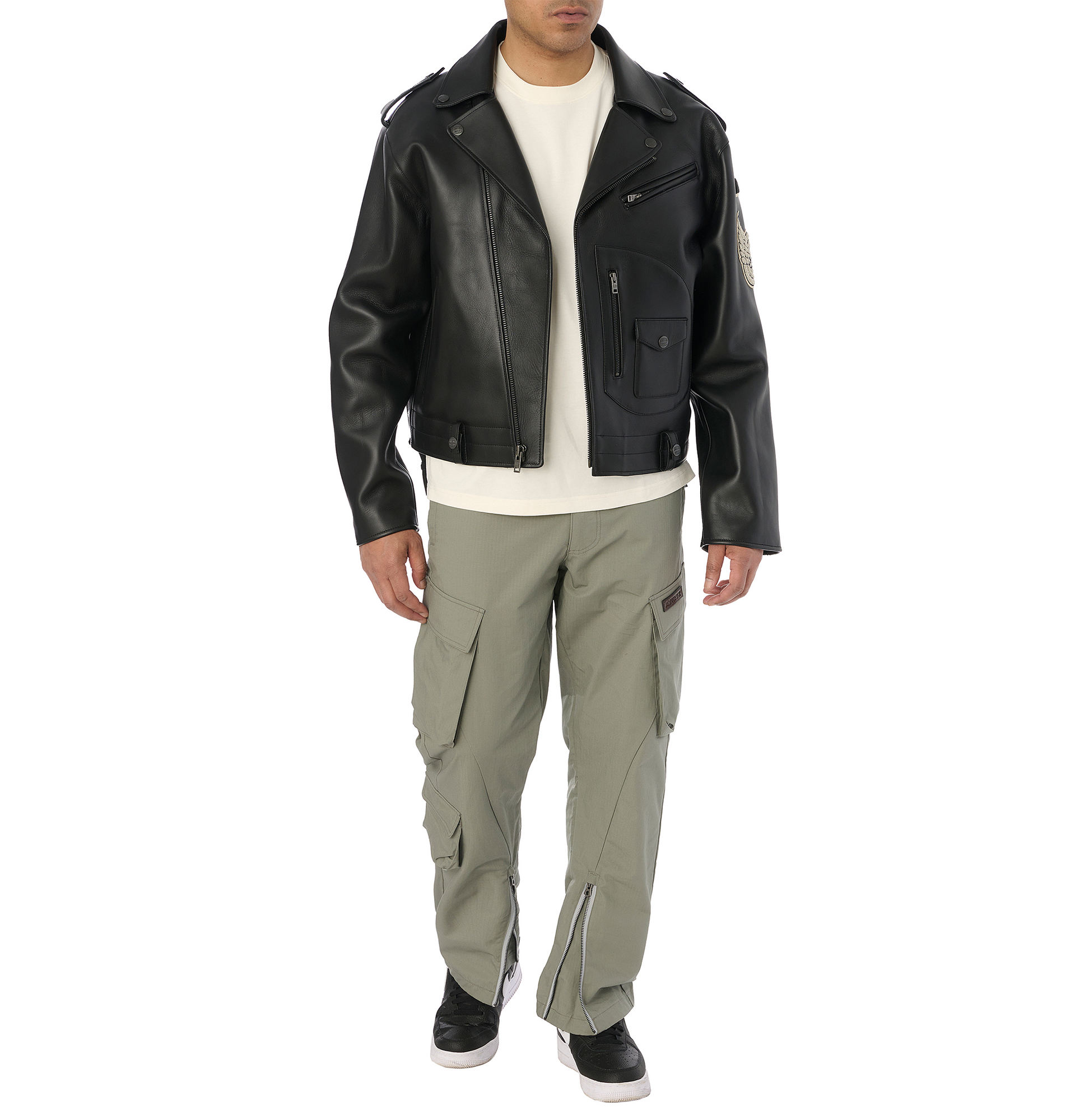 Usa Tour Motorcycle Jacket | Black