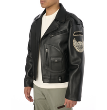 Usa Tour Motorcycle Jacket | Black