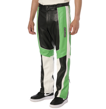 Leather Racing Pant | Lime Green