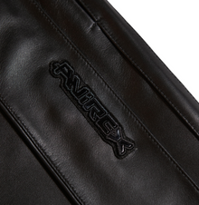 Black-Out Leather Racer Pant | Black