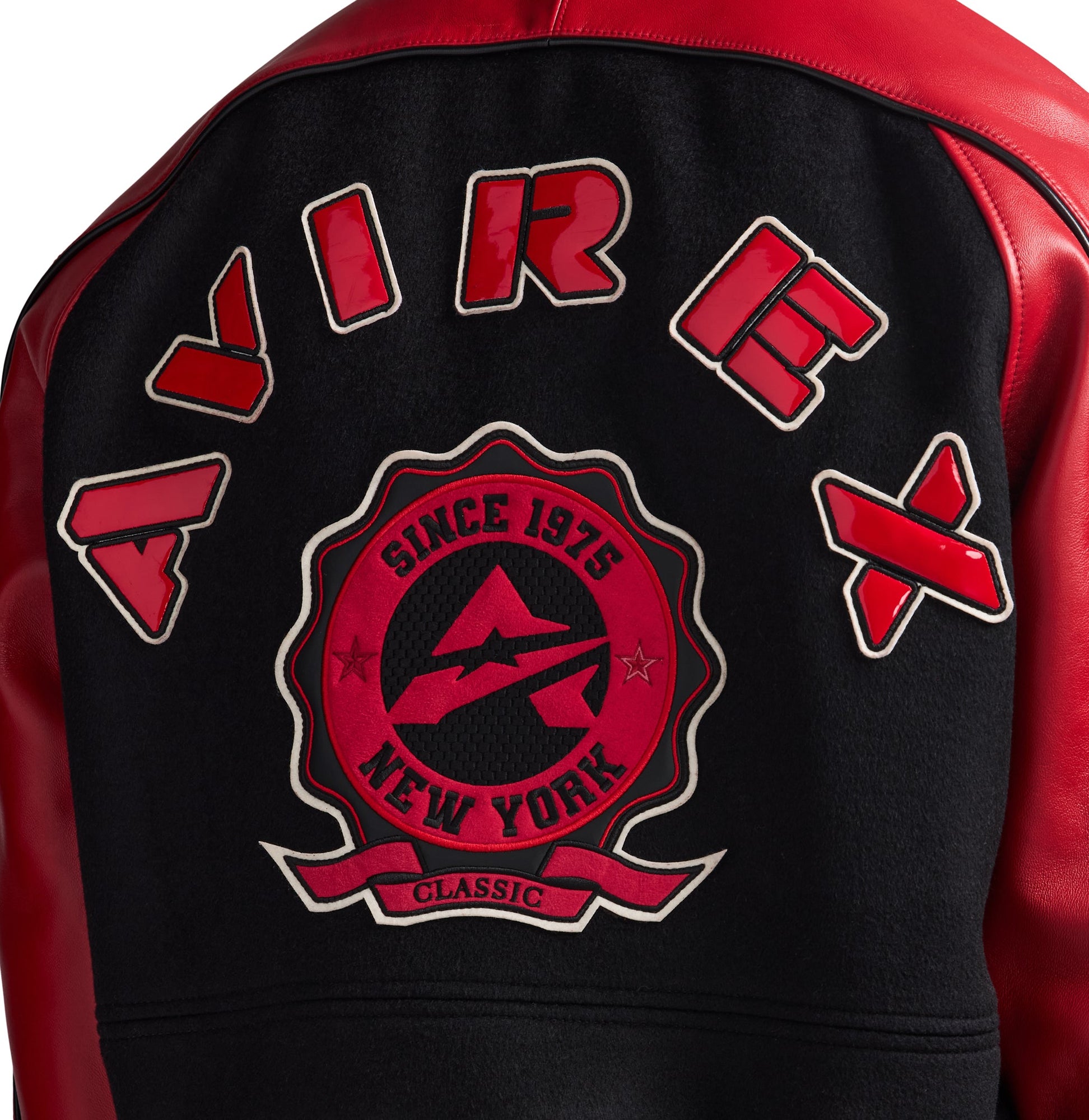 VARSITY JACKET RED AXES / AVIREX　羊革 VARSITY JACKET RED AXES / バーシティジャケット レッドアクシズ
