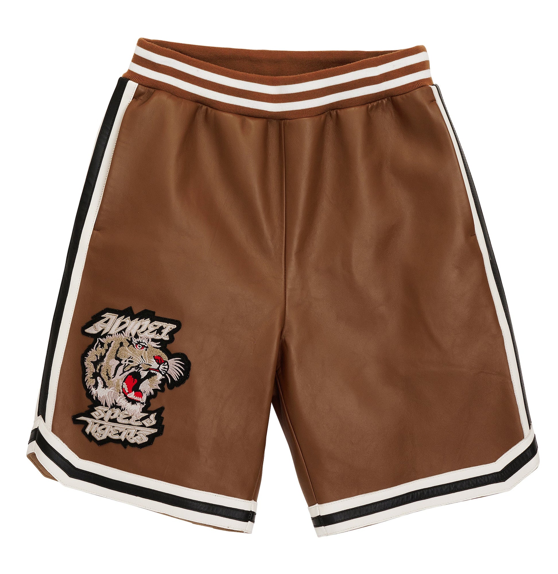 Speed Tiger Leather Short | Toffee