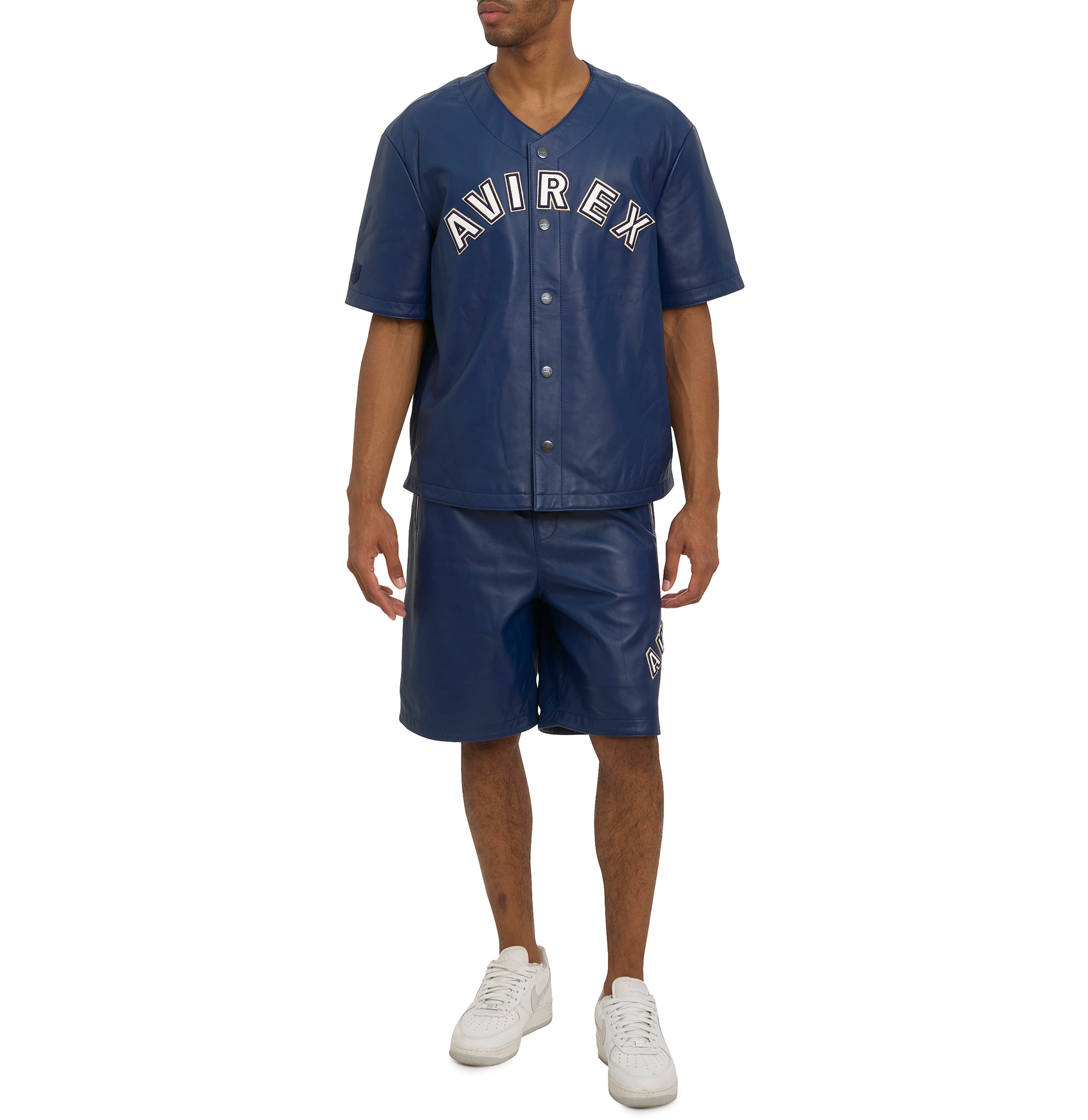 Game Day Nappa Leather Short | Varsity Blue