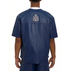 Game Day Nappa Leather Jersey | Varsity Blue