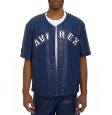 Game Day Nappa Leather Jersey | Varsity Blue