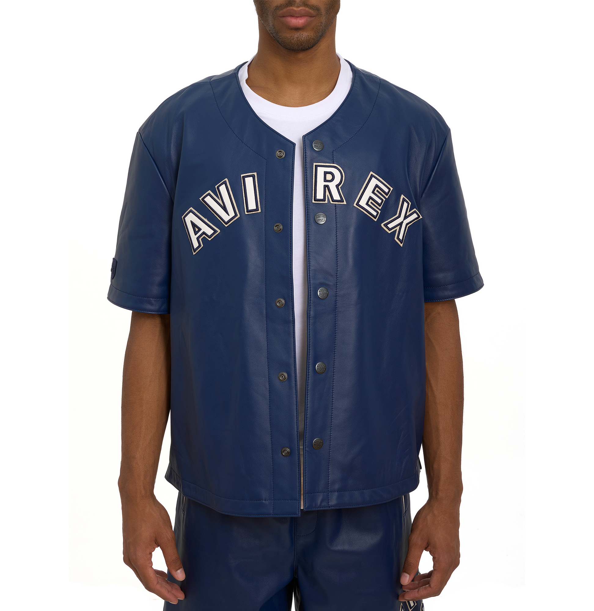 Game Day Nappa Leather Jersey | Varsity Blue