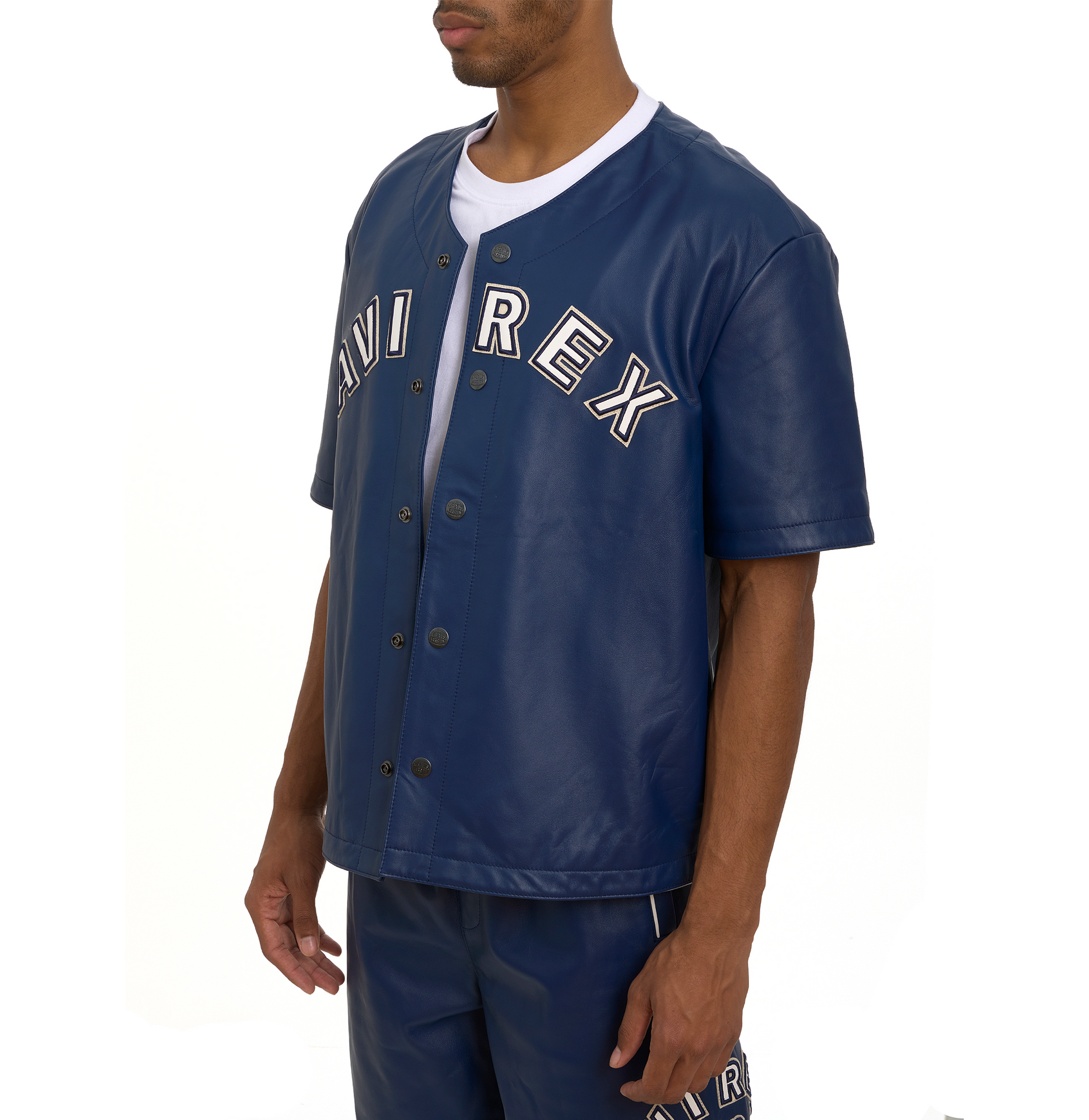Game Day Nappa Leather Jersey | Varsity Blue