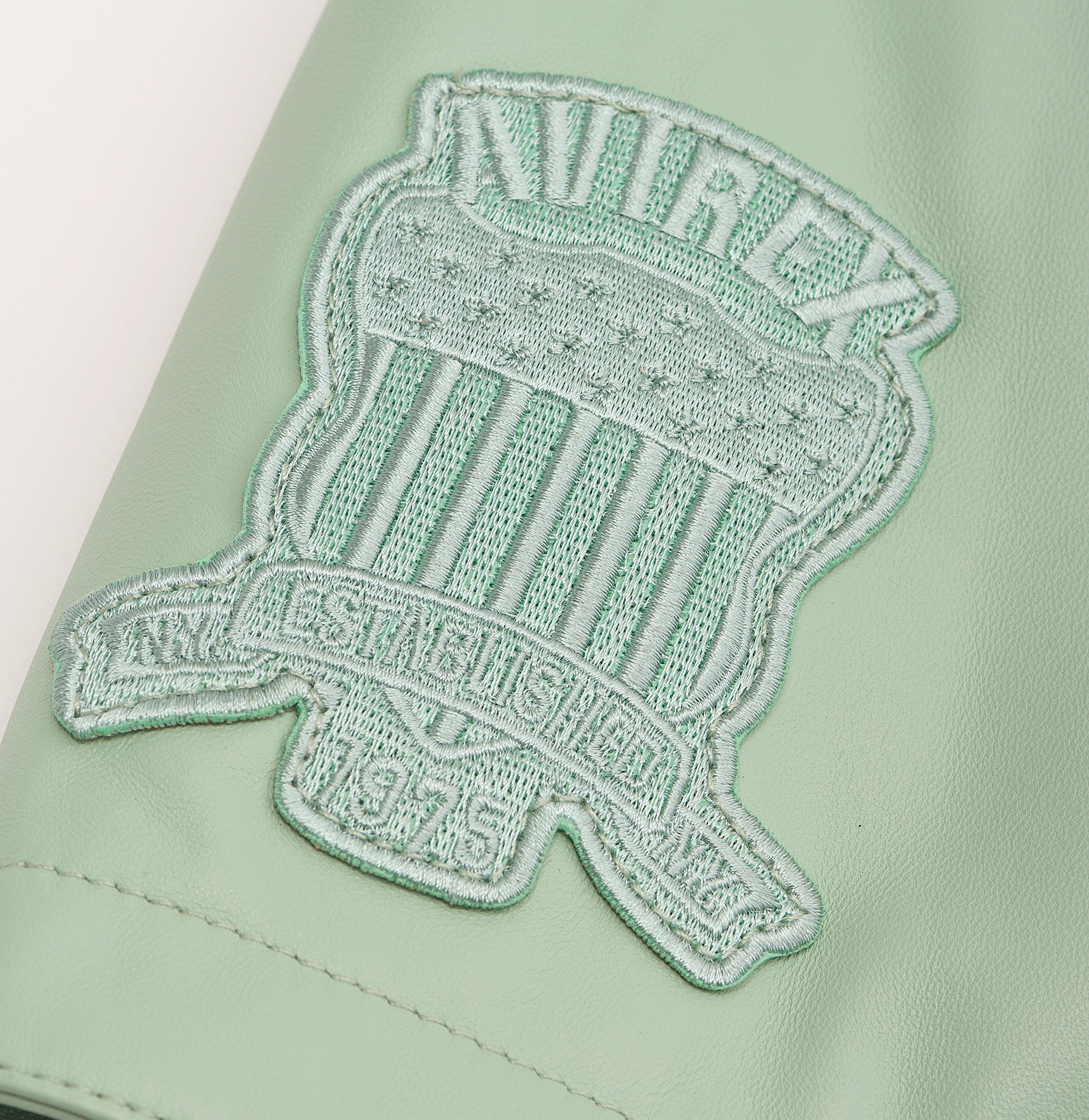 Nappa Leather Shirt Jacket | Seafoam
