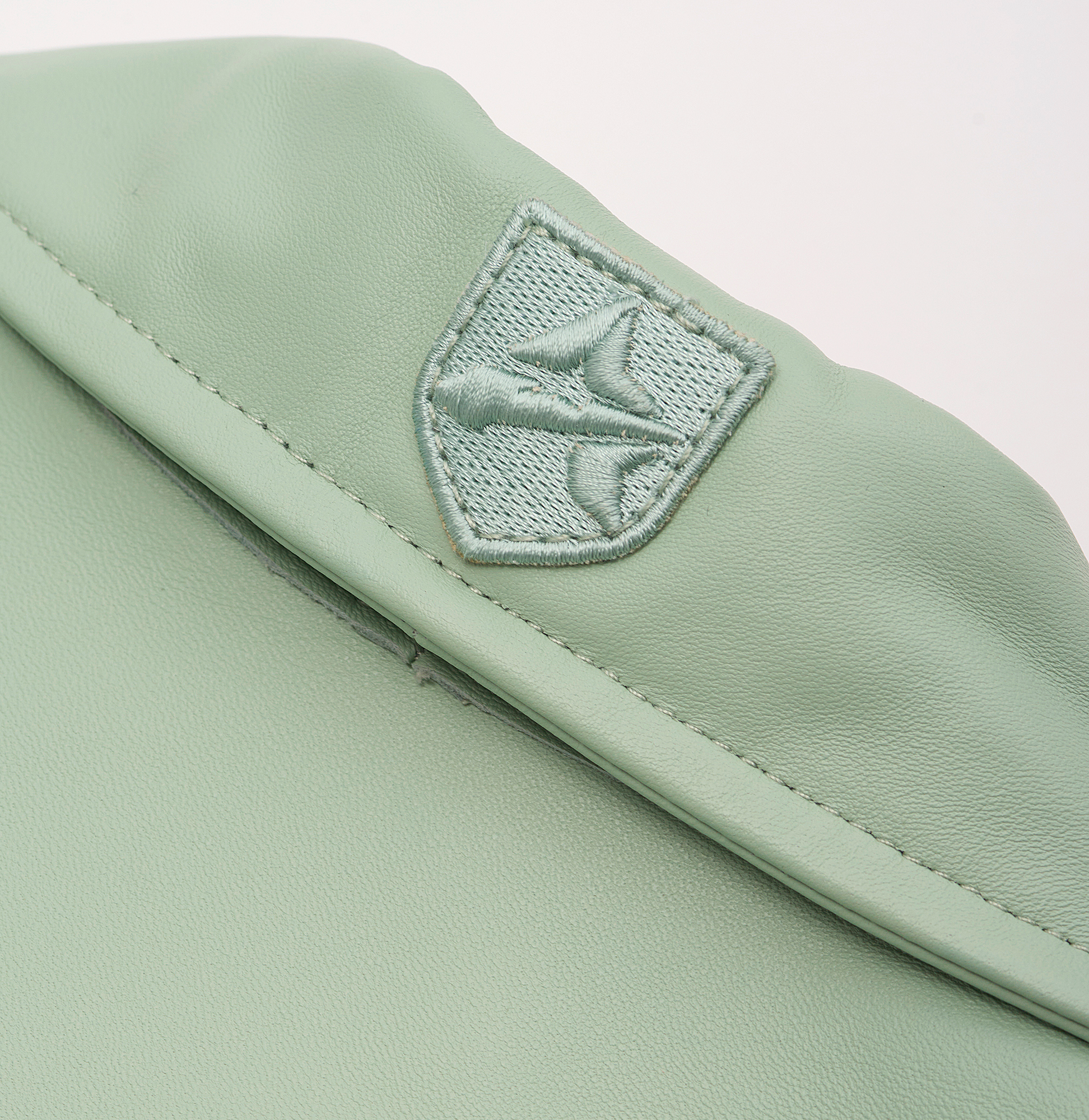 Nappa Leather Shirt Jacket | Seafoam