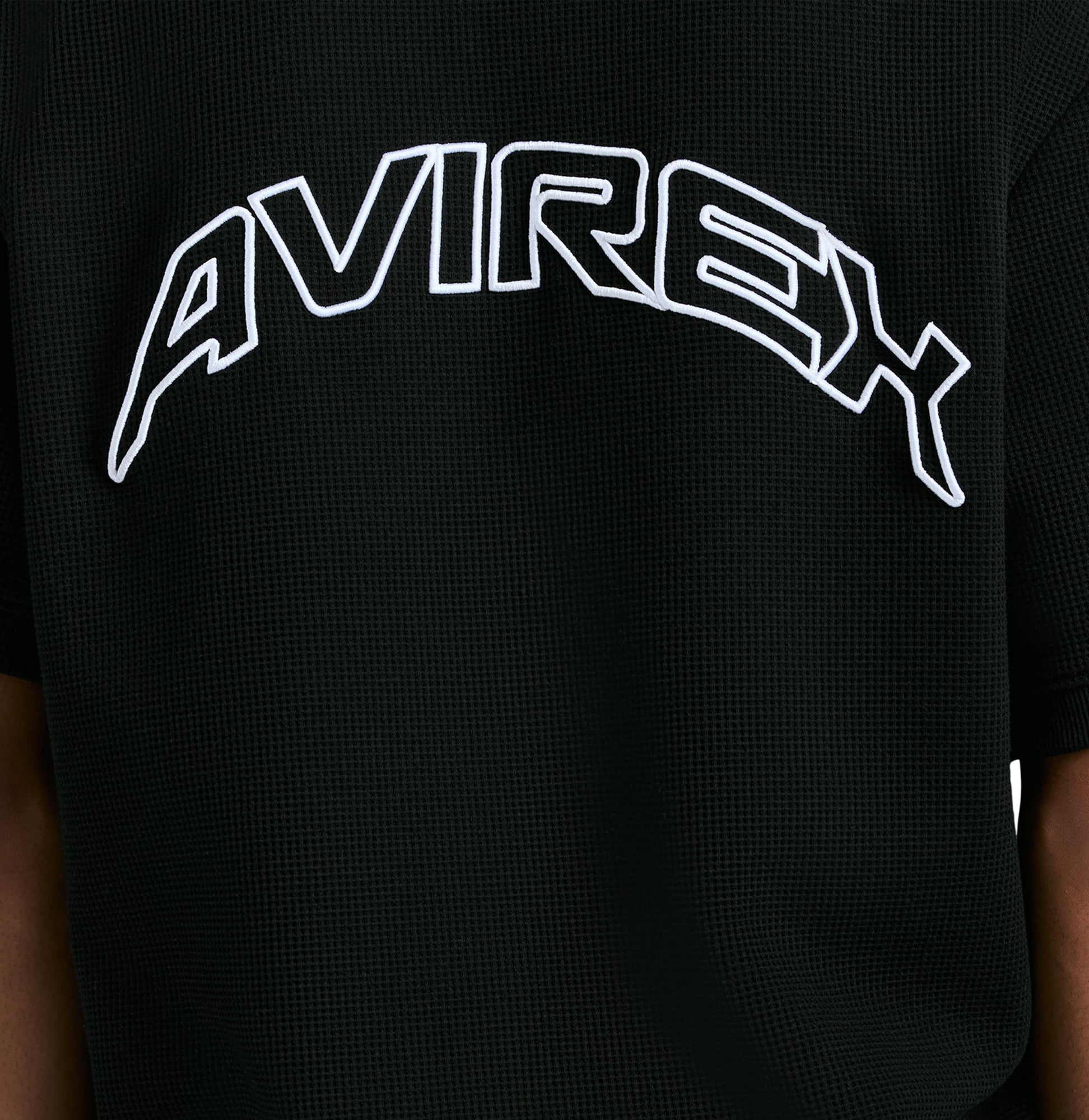 Tennis Waffle Polo | Black