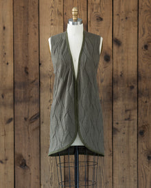 Womens | Chloe Alpaca Vest | Moss