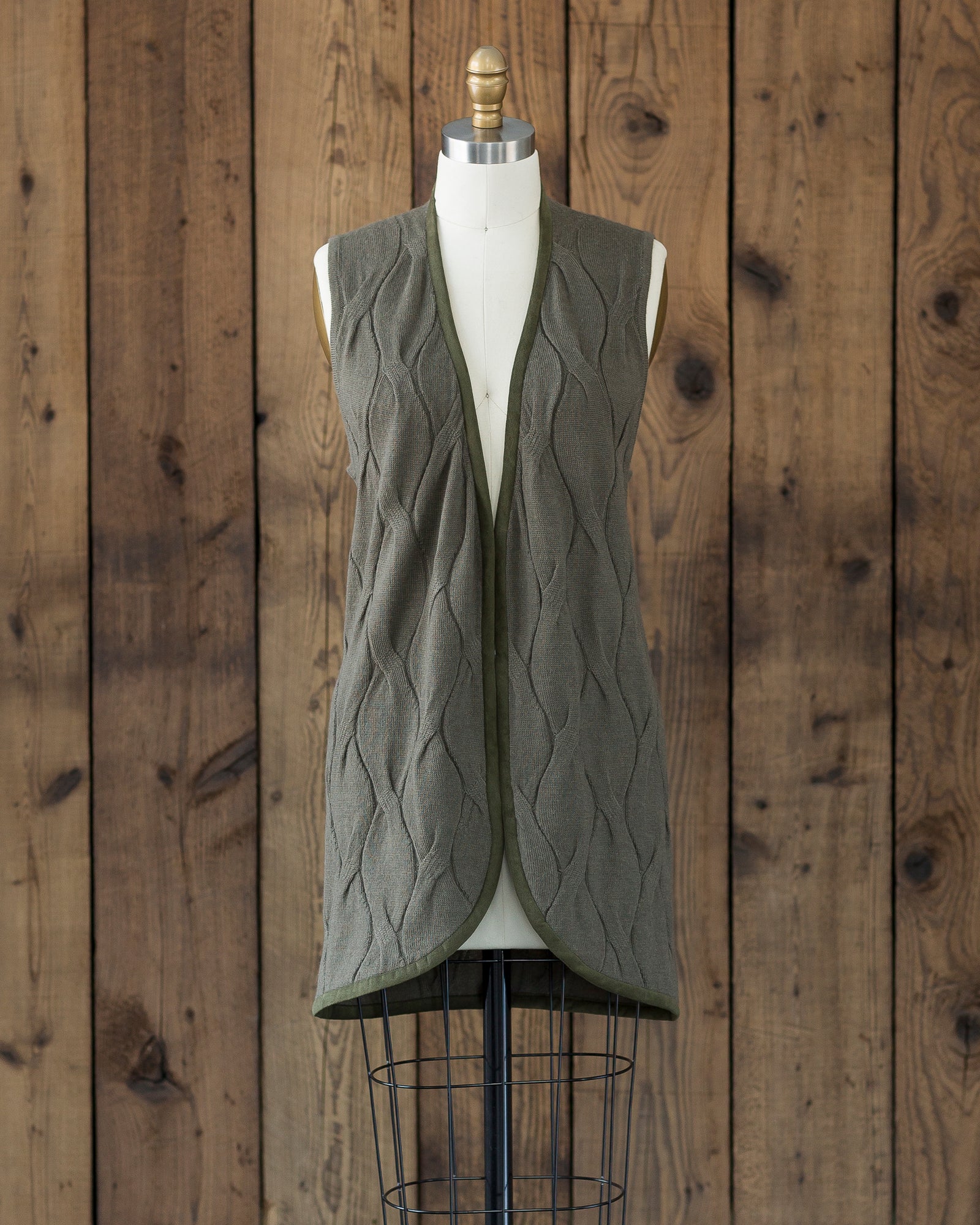 Womens | Chloe Alpaca Vest | Moss