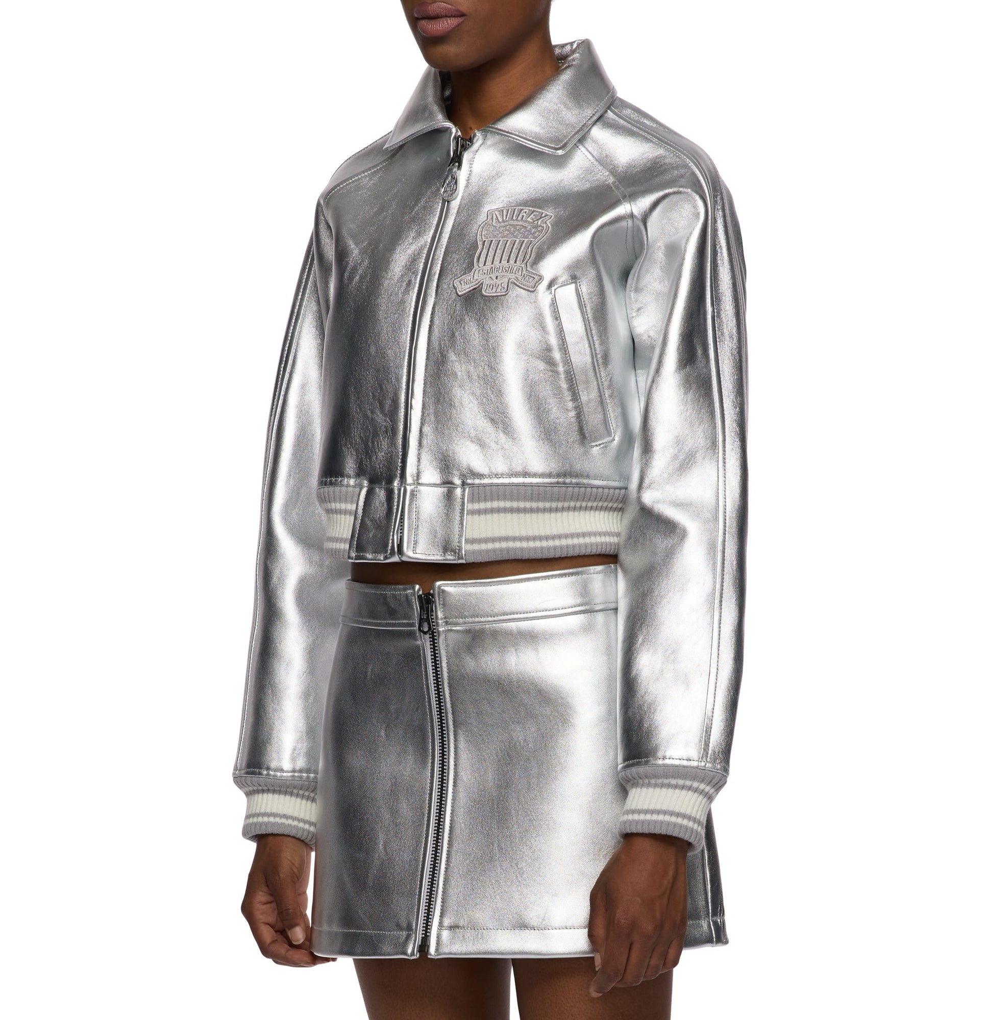 Metallic Skirt | Silver