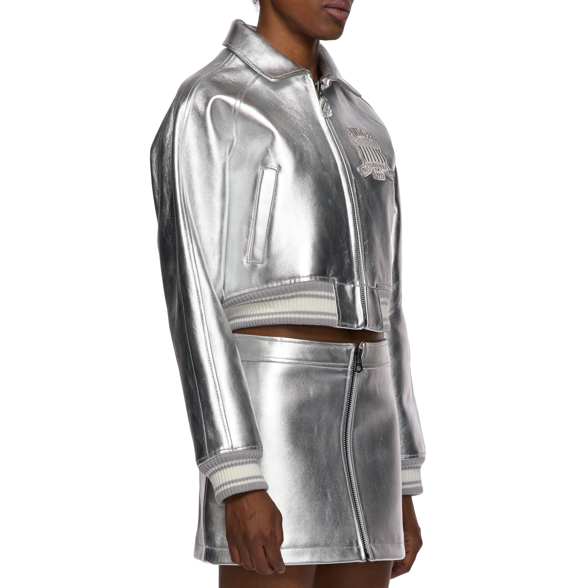Metallic Skirt | Silver