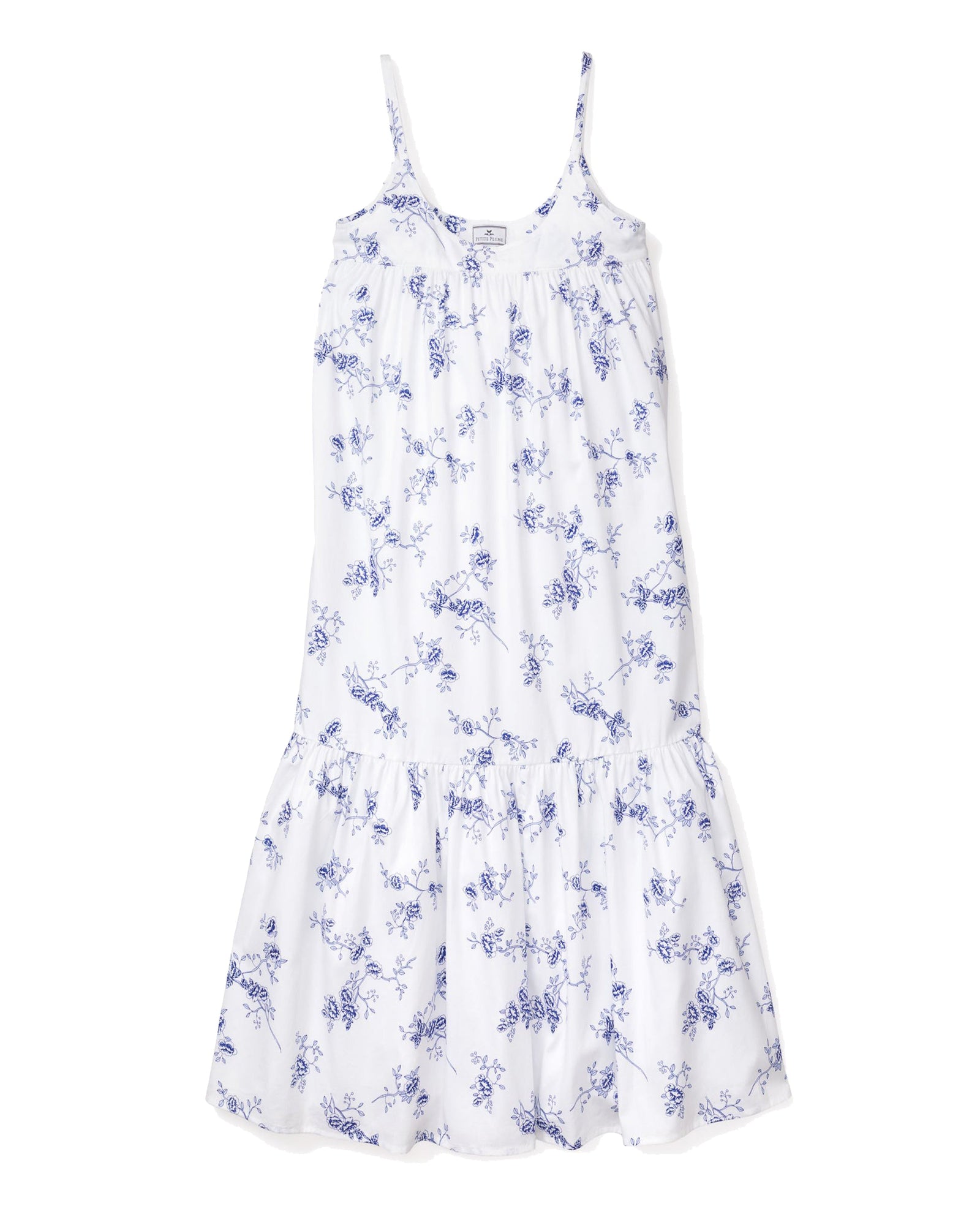 Women's Twill Chloe Nightgown | Indigo Floral