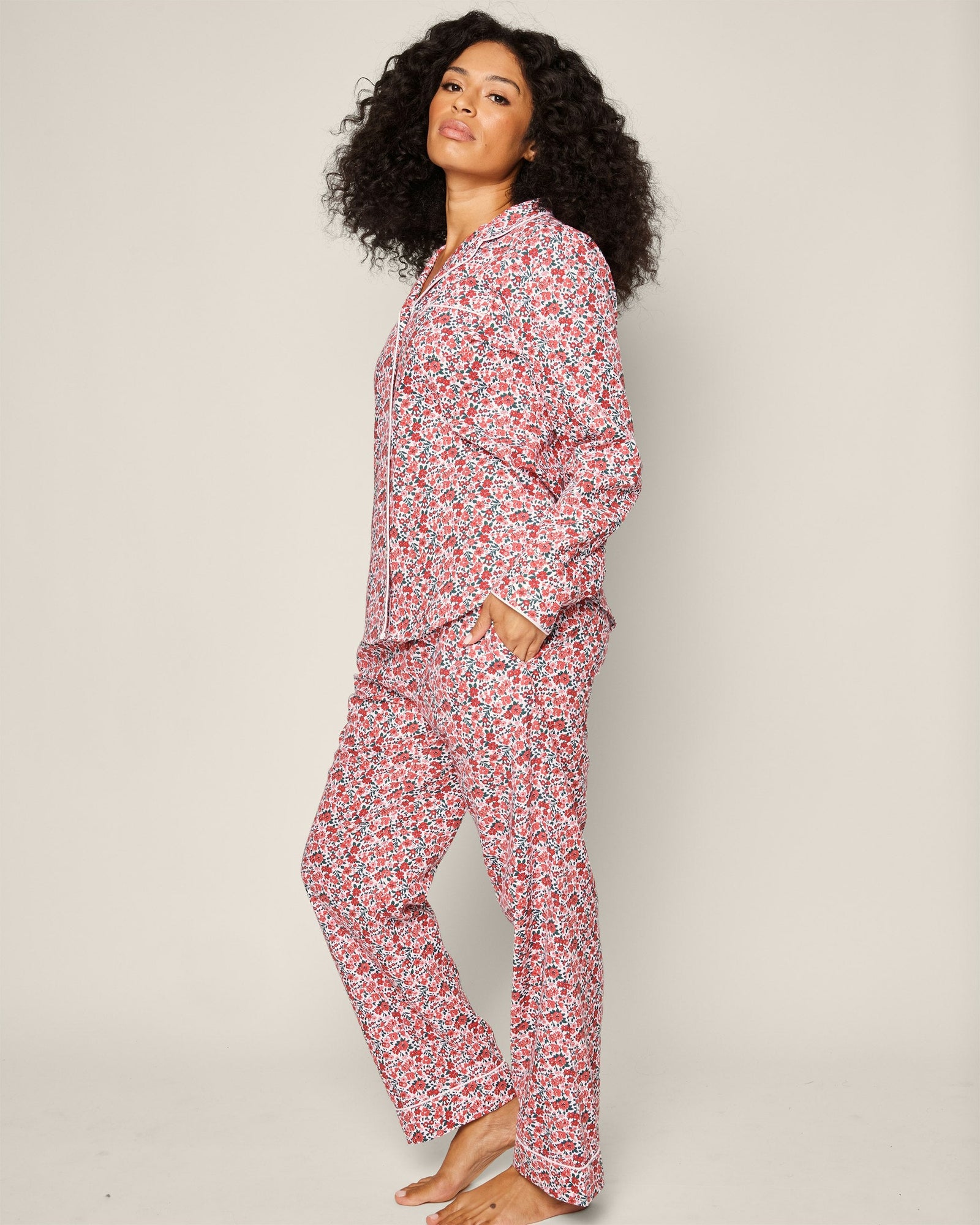 Womens | Twill Pajama Set | Fleurs des Bois
