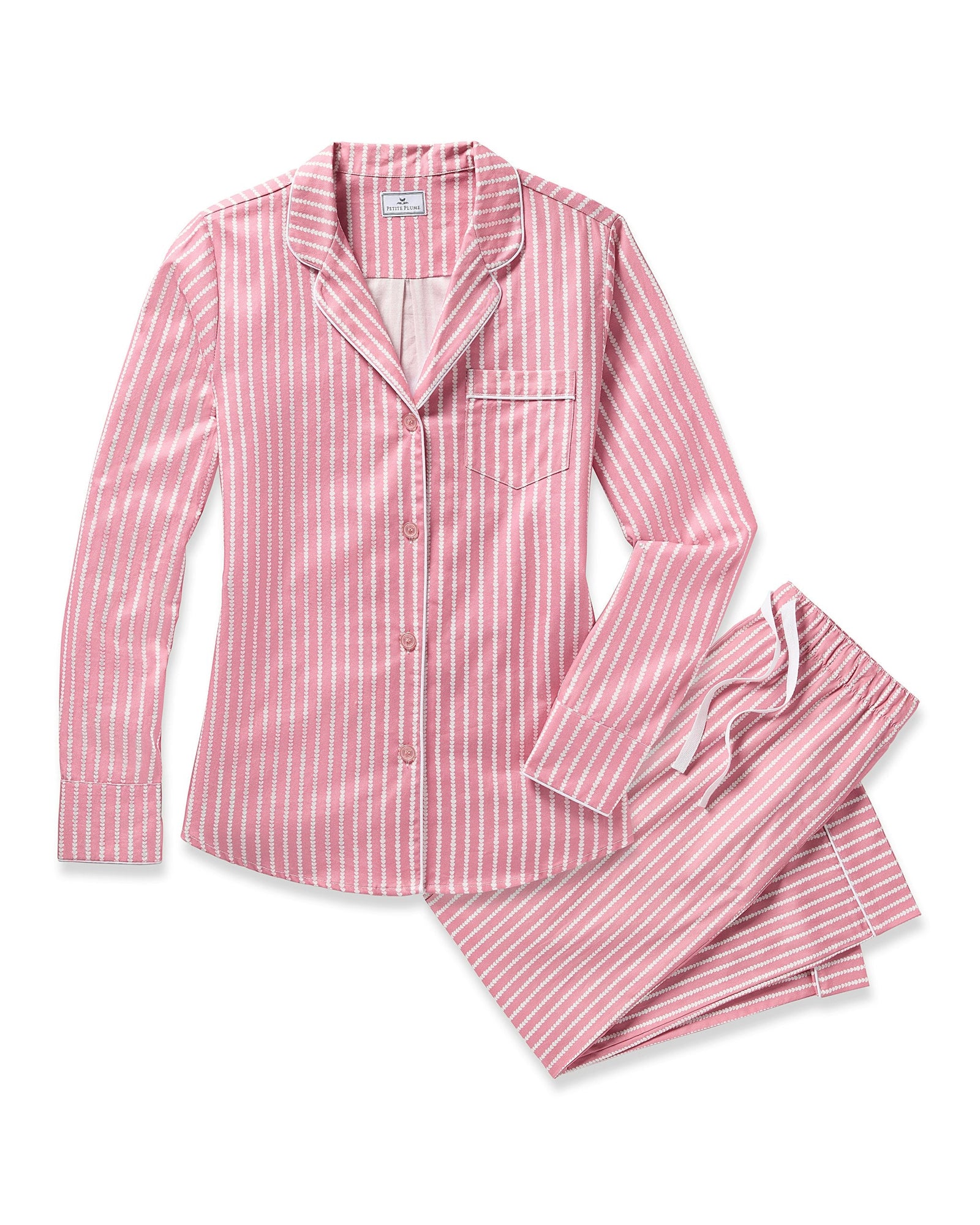 Womens | Twill Pajama Set | Love Lines