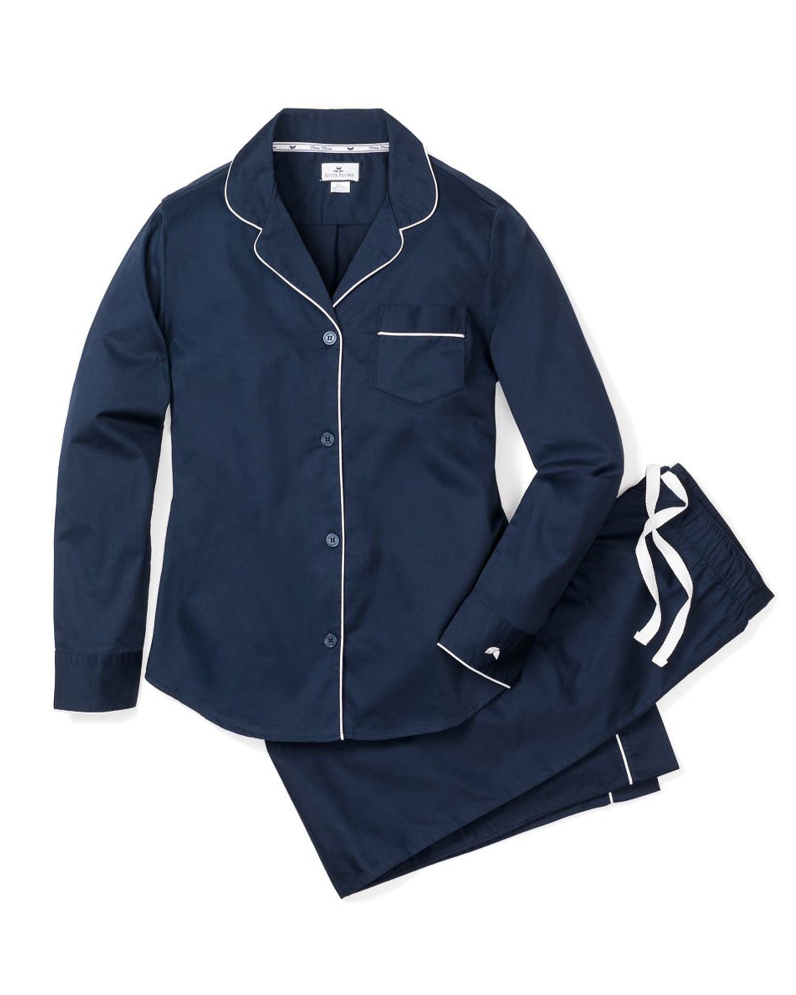 Womens | Twill Pajama Set | Navy