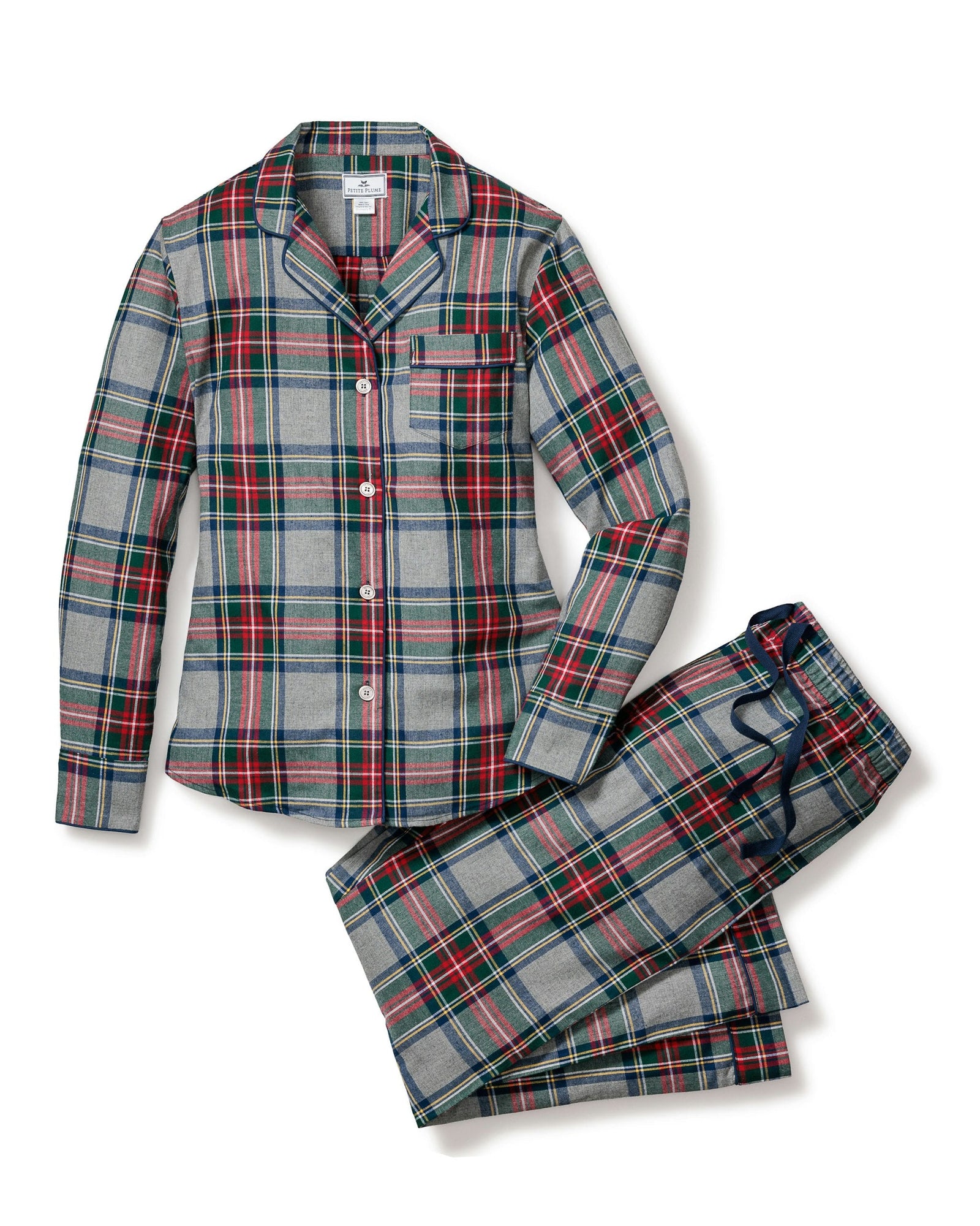Womens | Brushed Cotton Pajama Set | Westminster Tartan