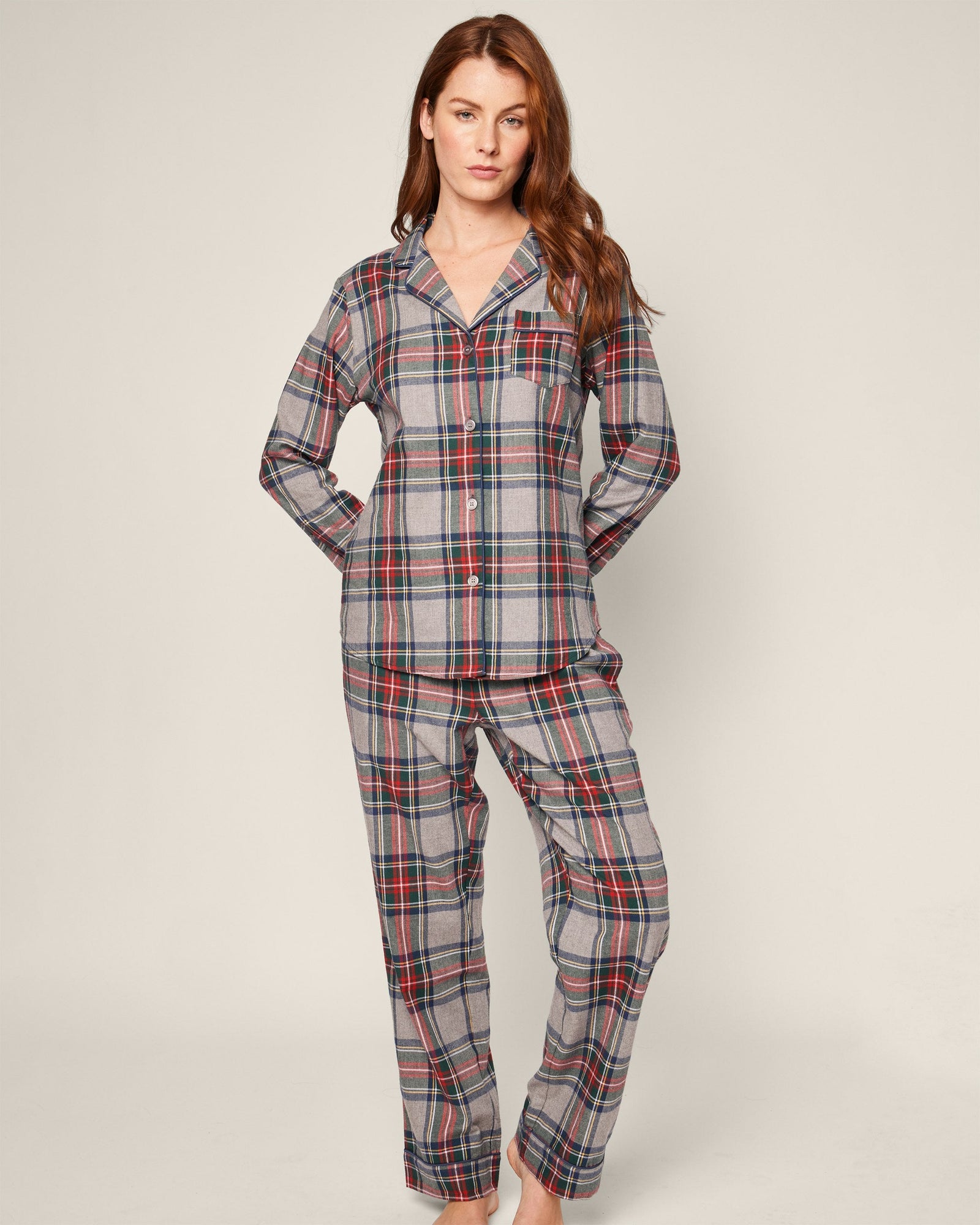 Womens | Brushed Cotton Pajama Set | Westminster Tartan