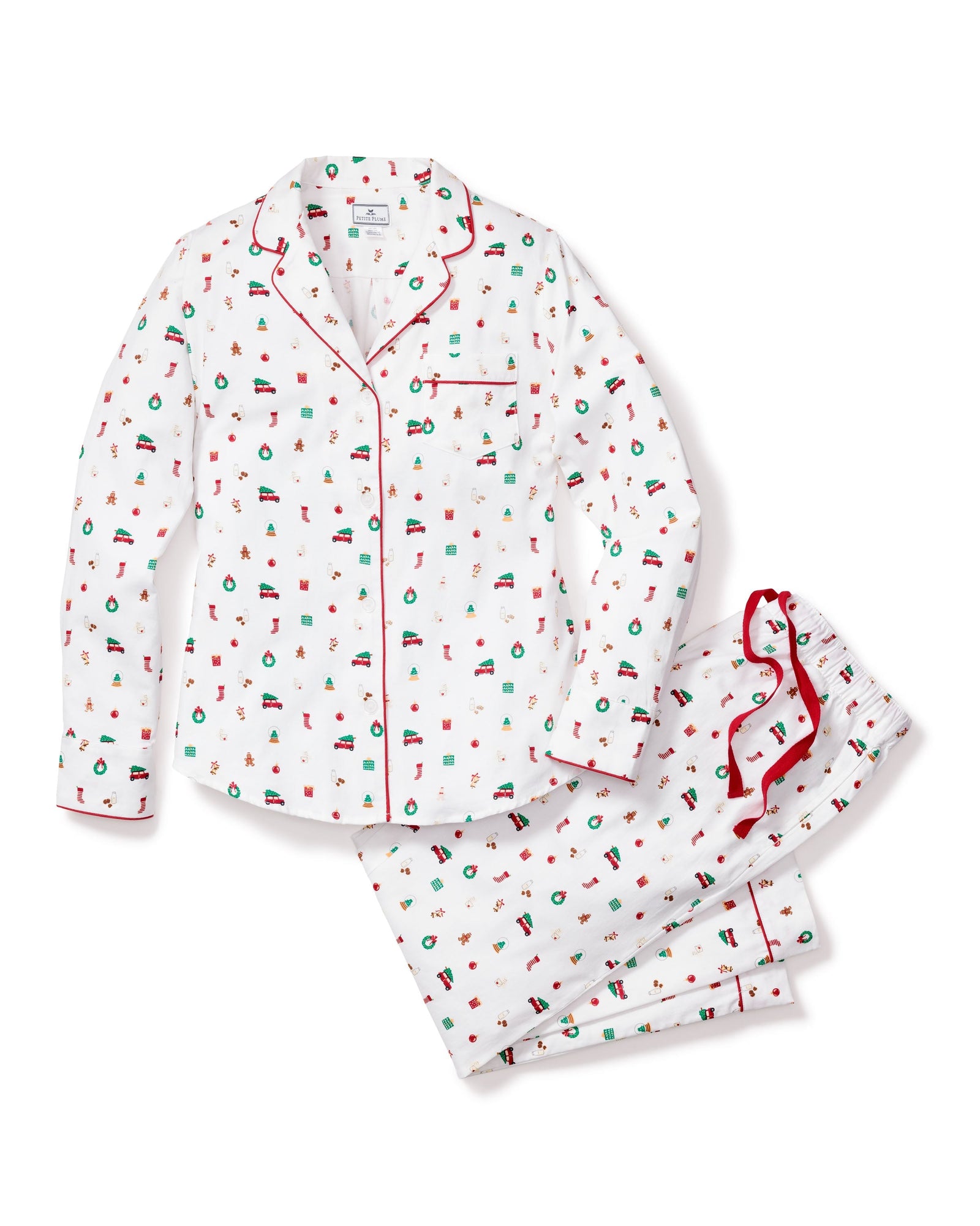 Womens | Twill Pajama Set | Winter Nostalgia