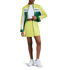 Cropped Colorblock Moto Jacket | Limeade