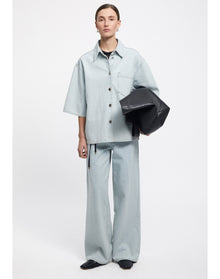 Abbott | Short-Sleeved Denim Shirt | Light Blue