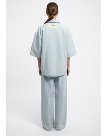 Abbott | Short-Sleeved Denim Shirt | Light Blue