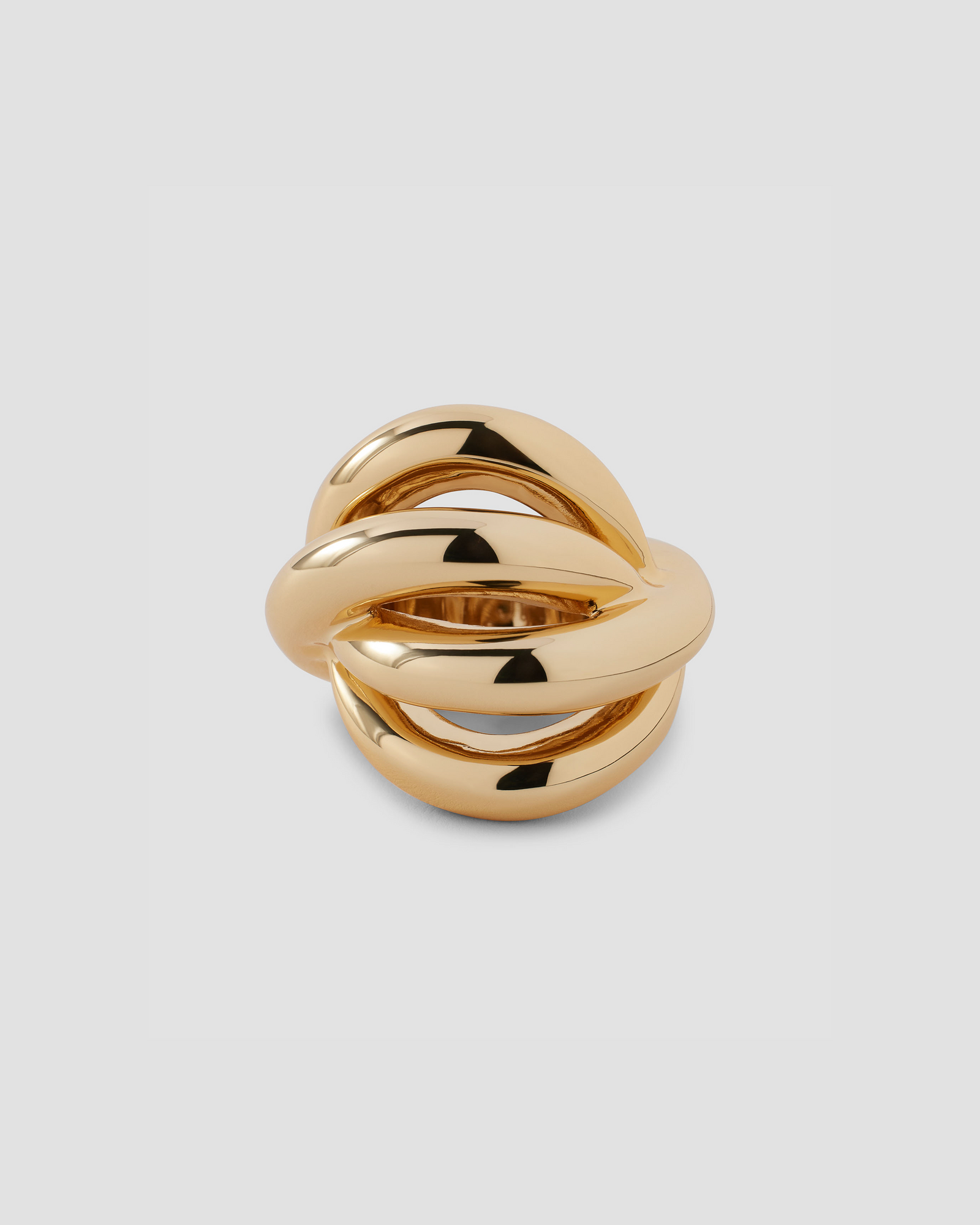 Abstract Line Ring - front view | womens gold rings