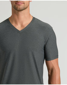 Active V-Neck | Charcoal Heather Gray