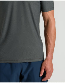 Active V-Neck | Charcoal Heather Gray