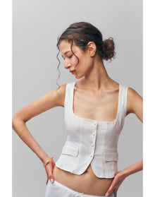 Adelina Top | White